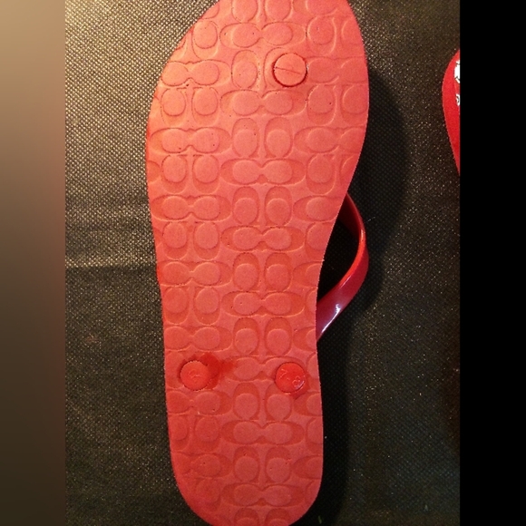 Coach  - Abbigail Floral Thong Style Flip Flops, Size 7-8, Straps, Sorry No Box - Picture 5 of 8